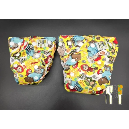 Pieluszka wielorazowa Kieszonka Bambus NB 1,5-8 kg – Czerwony Kapturek | NappiMe®